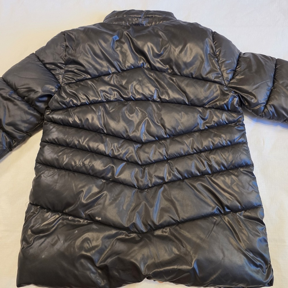 Puffer Juniors girls Michael Kors Size 14 Black Jacket Gold Zip Warm Winter Coat - Picture 3 of 8